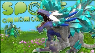 Dangers of the Epic DIAMOND Dragon ☄️ Spore OM NOM OMNIVORE  Episode 9 [upl. by Auqinehs507]