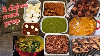 Prep amp Cook 8 African Meals in 24 hours  Essential time saving cooking Hacks for meal prepping [upl. by Ratna]