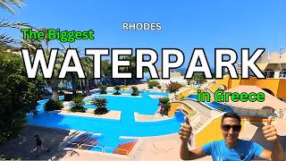 The Biggest Waterpark in Greece  Rhodes Faliraki Waterpark [upl. by Annairba]