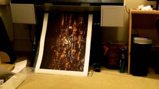 Epson 7890 canvas print cut and review [upl. by Aydni]