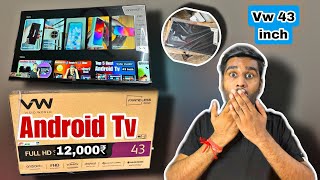 vw tv 43 inch review  vw 43 inch android tv  vw 43 inch 4k tv review [upl. by Guibert326]