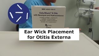 Ear Wick Placement for Otitis Externa [upl. by Igic458]