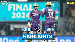 KKR Vs SRH Highlights Kolkata Knight Riders Beat SRH Become IPL 2024 Champions I IPL 2024 Final [upl. by Eiramyllek]