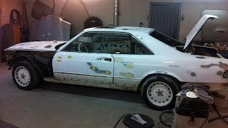 1986 Mercedes Benz 560SEC Triple White AMG Lorinser ABC No 1 Exclusive Restoration Project [upl. by Roana]