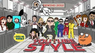 Rewind YouTube Style Gangnam Style 20122013 HD [upl. by Ennavoj]