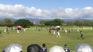 Punahou vs Waiakea 2024 HHSAA Div 1 Boys Soccer Championship Quarterfinals First Half 2824 [upl. by Itnava90]