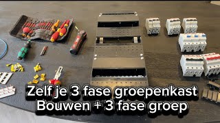 3 fase groepenkast bouwen  groep voor laadpaal  warmtepomp  kookplaat  elektricien Amsterdam [upl. by Haleak]