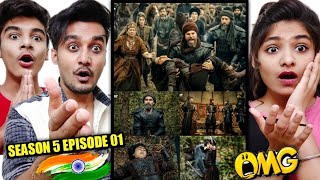 Indian Reaction  Ertugrul Ghazi Urdu Season 5 Episode 1  Osman Ghazi First Fight Scene [upl. by Howes]