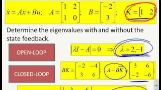 State space feedback 1  introduction [upl. by Adnawal]