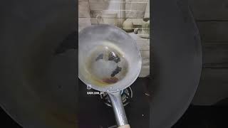 Seasoning a Chinese Wok seasoning wok chinesefood utensil jorhat [upl. by Charlet]