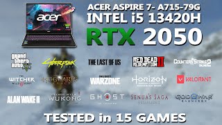 New ACER ASPIRE 7 i5 13420H  RTX 2050 Gaming Benchmark Test  Tested in 15 Games  RTX 2050 [upl. by Vershen]