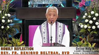 Homily Reflection of Rev Fr Benigno Beltran SVD [upl. by Nwadahs]