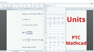 Mathcad Prime Tutorial  Units Demonstration [upl. by Eniluqaj]