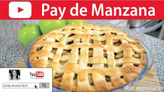 PAY DE MANZANA  VickyRecetaFacil [upl. by Omiseno105]