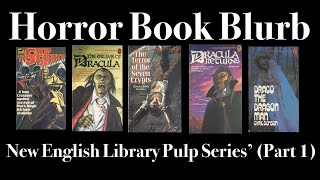 Horror Book Blurb  New English Library Pulp Series’ Part 1 [upl. by Arria926]