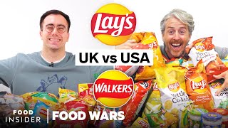 US vs UK Lay’s Chips and Walkers Crisps  Food Wars [upl. by Sula]