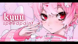 kyuu 🎔（ SPEEDPAINT ） [upl. by Akenet516]