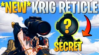 This  SECRET  Reticle Makes The KRIG even BETTER 😱 BEST RETICLE in SEASON 5 [upl. by Dail]