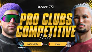 FC24 Clubs  Esports Premier  SAF Prolific vs Poise  Bloodline vs SiFOX Esports [upl. by Ralli542]