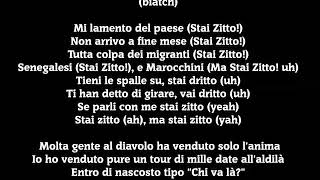 STAI ZITTO Salmo TestoLyrics [upl. by Eibba409]