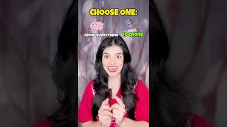 You Have To Choose Between 10 Crore Rupees Or Know Everything🤫 shorts youtubeshorts funny [upl. by Doralin960]