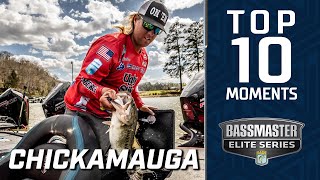 Top 10 Catches at the 2022 Bassmaster Elite at Lake Chickamauga [upl. by Dorette]