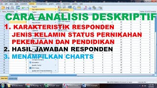 CARA ANALISIS DESKRIPTIF KARAKTERISTIK RESPONDEN DAN JAWABAN RESPONDENKUESIONER [upl. by Eerrahs736]