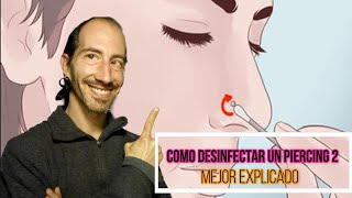 como desinfectar el PIERCING de la nariz 2 MEJOR EXPLICADO [upl. by Idoux]