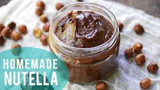 How to Make Nutella  3 INGREDIENTS ONLY [upl. by Acimot]