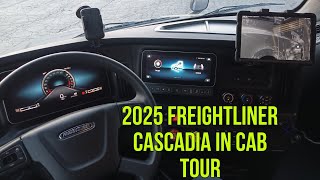 2025 Freightliner cascadia in cab tour  Nova lines  flatbed Lease operator [upl. by Nnylrats]