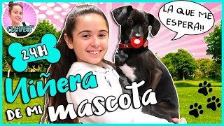 24 HORAS siendo MAMÁ de mi PERRITA LUNA 🐶 NIÑERA por UN DÍA de MI MASCOTA 💜 CLODETT [upl. by Naicul133]