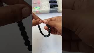 DIY black bracelet with evil eye 🧿diy diycraft shortsvideoyoutubeshorts crafterashu [upl. by Jessamine]