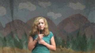 Jodie Cay Desrosiers Sings quotCrazierquot in Scotland CT [upl. by Ermanno425]