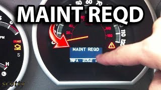 Maintenance Required Light On in Your Car  What it Means and how to Reset It [upl. by Llyrehc300]