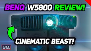 NEW BENQ W5800 REVIEW  4K LASER HOME THEATER PROJECTOR [upl. by Lebasiairam512]