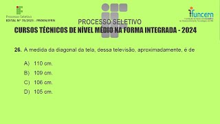 IFRN 2024  Exame de Seleção  Questão 26 [upl. by Yemane]