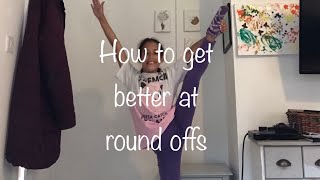 How To get Better At round Offs Or how to DO a round off Ella Pangrazzi [upl. by Eartnoed]