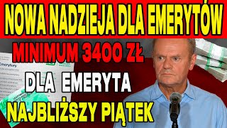 DOKŁADNE DATY 14 EMERYTURY ZUS ZAPEWNI MINIMUM 3400 ZŁ DLA KAŻDEGO EMERYTA JUŻ W NAJBLIŻSZY PIĄTEK [upl. by Akinot]