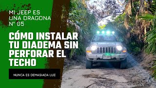 Cómo instalar diadema Jeep Liberty KJ SIN PERFORAR el techo [upl. by Woehick]