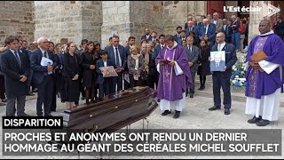 Proches et anonymes ont rendu un dernier hommage au géant des céréales Michel Soufflet [upl. by Manara33]