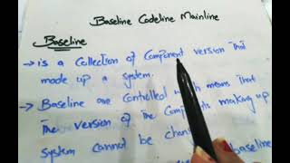 Baseline codeline mainline in OSdefine baseline codeline mainline [upl. by Brennan]