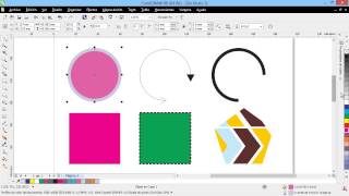 Curso Introducción a CorelDraw X6  30 Contornos y Rellenos [upl. by Atikahc]