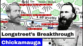 Battle of Chickamauga Part 10  Longstreets Breakthrough [upl. by Marika]