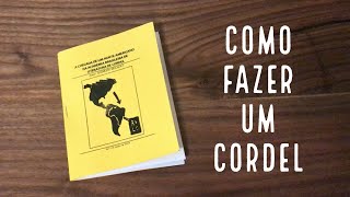 Como fazer um folheto de cordel  Literatura de Cordel [upl. by Kirsten]