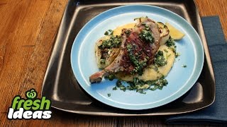 Chargrilled Pork Cutlet Recipe with Soft Polenta [upl. by Staffan47]