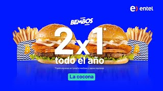 ¡Con Entel tienes Bembos 2x1 y ahora con cuatro opciones [upl. by Schilling]