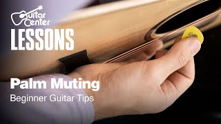 Palm Muting  Beginner Guitar Tips [upl. by Lefkowitz]