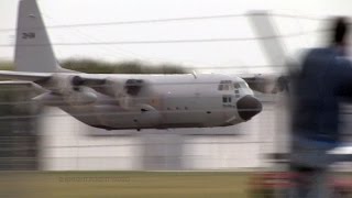 C130 HERCULES EXTREME LOW PASS amp TACTICAL APPROACH  BELGIAN AIR FORCE [upl. by Eiramannod]