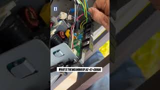 Ac error E1 what is the meaning how to fix airconditioningrepair [upl. by Ebocaj938]