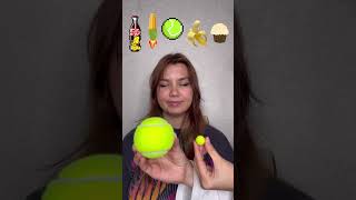 Big or Small challenge 😂 Gummy soda bottle or candy tennis ball 🧐 shorts Best video by Hmelkofm [upl. by Halie]